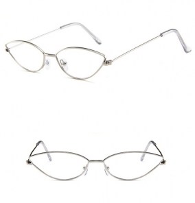 Элегантные ретро очки в тонкой металлической оправе