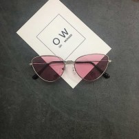 Ретро очки в тонкой металлической оправе фото