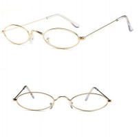 Очки с прозрачными линзами в тонкой оправе фото