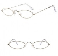 Очки с прозрачными линзами в тонкой оправе фото
