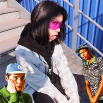 Большие цветные очки фото