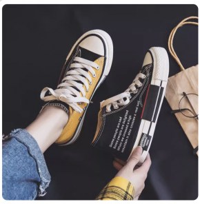 Крутые двухцветные высокие кеды фото