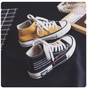 Крутые двухцветные высокие кеды фото