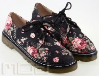 Ботинки с цветочным принтом