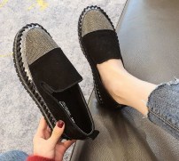 Женские слипоны с блестящим носком фото