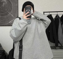 Мужской вафельный свитер - оверсайз фото