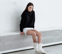 Однотонный теплый качественный свитшот фото