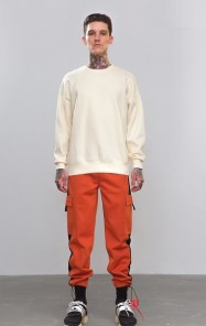 Обычный однотонный свитшот в ярких цветах фото