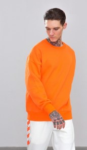 Обычный однотонный свитшот в ярких цветах фото