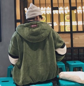 Теплая плюшевая кофта на бархатной подкладке фото