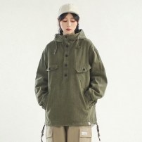 Легкая свободная кофта анорак с большими карманами -мужская фото