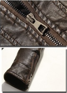 Мужская кожаная куртка с теплой подкладкой фото