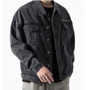 Мужская молодежная сводная куртка из джинса фото