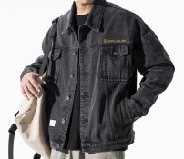 Мужская молодежная сводная куртка из джинса фото