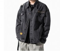 Мужская молодежная сводная куртка из джинса фото