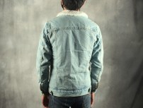 Стильная теплая мужская джинсовая куртка на меху фото