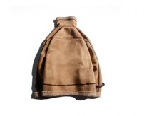 Мужская модная куртка дубленка с ремешками фото