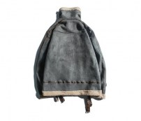 Мужская модная куртка дубленка с ремешками фото