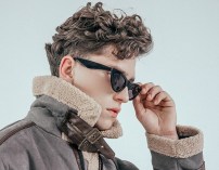 Мужская модная куртка дубленка с ремешками фото