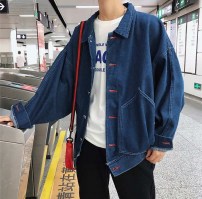 Джинсовка оверсайз с милым смайликом на спине