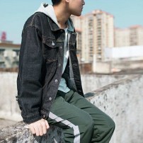 Джинсовка классическая с капюшоном фото