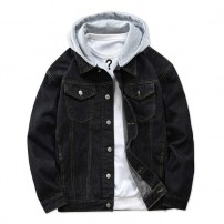 Джинсовка классическая с капюшоном фото