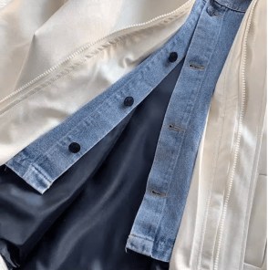 Мужская куртка прямая с эко кожи на молнии оверсайз фото