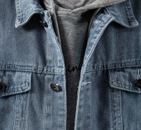 Классическая куртка джинсовая с фото рисунком на спине фото