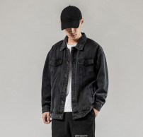 Классическая куртка джинсовая с фото рисунком на спине фото