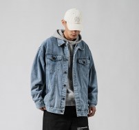 Классическая куртка джинсовая с фото рисунком на спине фото