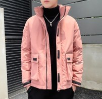 Зимняя куртка мужская однотонная с надписями фото