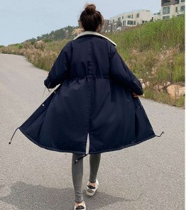 Женское пальто парка с меховой подкладкой фото