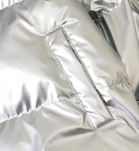Дутая куртка с блеском 