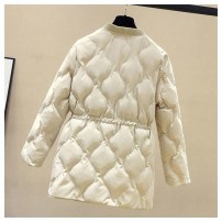 Женская стеганная короткая куртка полу пальто фото