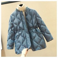 Женская стеганная короткая куртка полу пальто фото