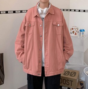 Яркая свободная джинсовка ретро фото