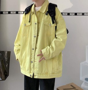 Яркая свободная джинсовка ретро фото