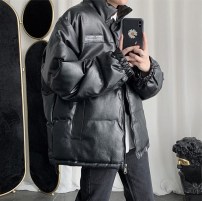 Свободная теплая куртка пуховик кожаная - мужская и женская фото