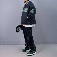 Стеганый бомбер американка теплая оверсайз фото