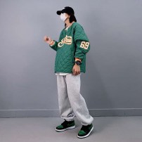 Стеганый бомбер американка теплая оверсайз фото