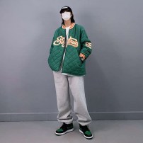 Стеганый бомбер американка теплая оверсайз фото