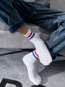 Носки с полосками - высокие
