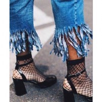 Женские носки в сетку фото