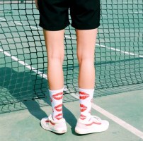 Носки с красными губами фото