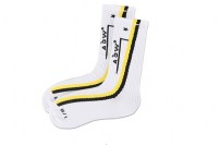 Прикольные высокие носки с полосками фото