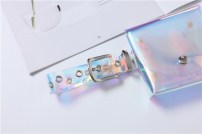 Резиновый ремень с маленьким клатчем фото