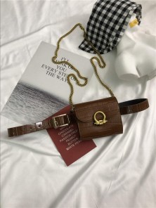 Сумка ремень с цепочкой фото