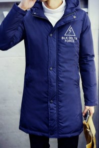 Мужской удлиненная куртка BLK Delta Force