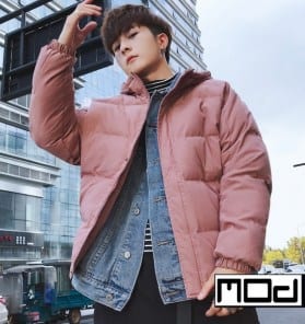 Мужская дутая спортивная куртка зимняя фото