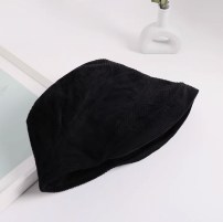 Женская черная вельветовая панама фото